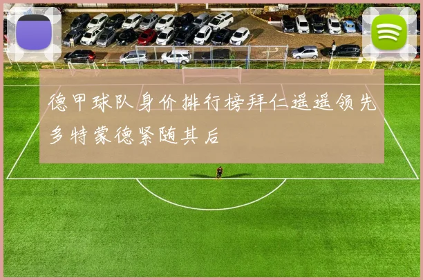 德甲球队身价排行榜拜仁遥遥领先多特蒙德紧随其后
